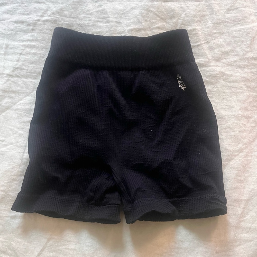 Free People Black Bike Shorts